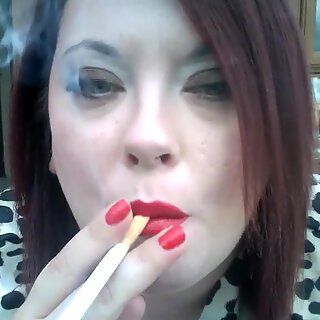 BBW Tina Smokes & Wants You To Cum! - JOI Mistress Fetish